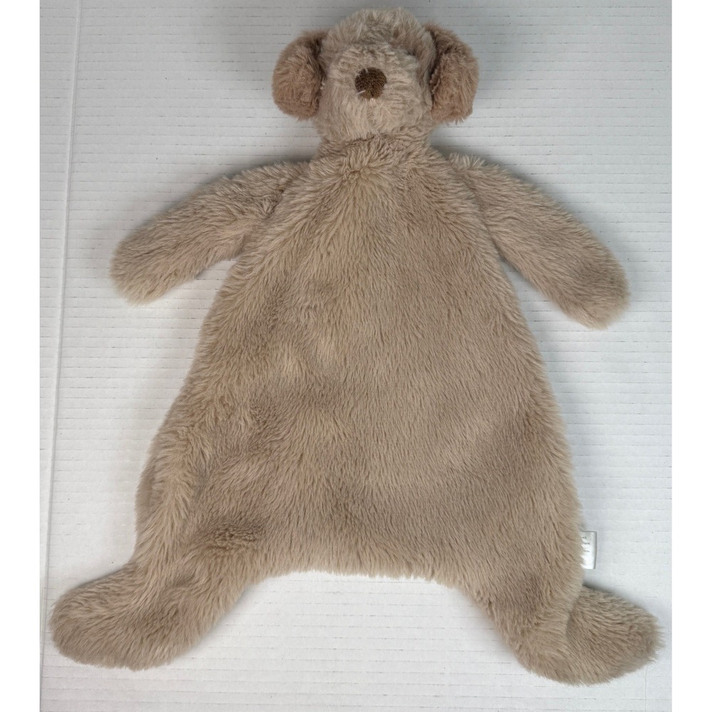 Creative Co-op Brown Puppy Dog Lovey 16" Plush Stuffed Animal Baby Toy Blanket